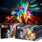 6 Pack) Magic Campfire Fire Color Changing Packets for Fire Pit, Indoor/Outdoor Fireplace, Bonfire - Rainbow Magical Flame, Camping Accessory, Compatible with Wood
