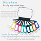 Portable Key Organizer Manager with Enlarged Window for Writing and Displaying More Text (30 Count)