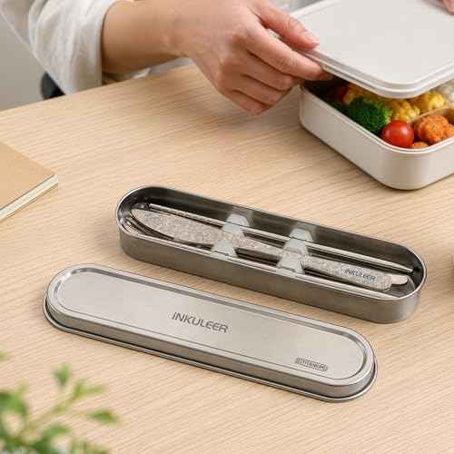 100% Pure Titanium Travel Cutlery Set (5 Count)