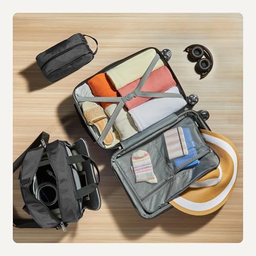 3 Piece Luggage Set with Spinner Wheels (3 Count)