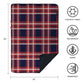 Large Waterproof Outdoor Blanket Thick Fleece 80" x 58"