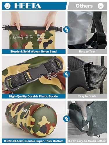 Waterproof Dry Bag Backpack with Emergency Whistle