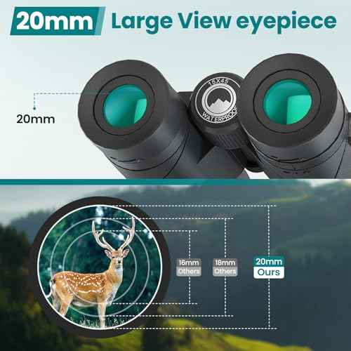 15X45 Professional HD Binoculars for Adults High Powered with Phone Adapter