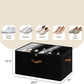 StorageWorks Shoe Organizer for Closet, Fits up to 24 Pairs, Shoe Cubby Storage Containers with Adjustable Dividers and Clear Cover, Black