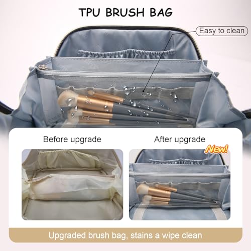 Travel Makeup Bag Cosmetic Bags for Women (3 Count)