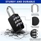50 Pack 3 Digit Combination Lock Small Combo Locks Waterproof Luggage Number Padlock for Backpack Suitcases Traveling Toolbox School Gym Employee Locker (50 Count)