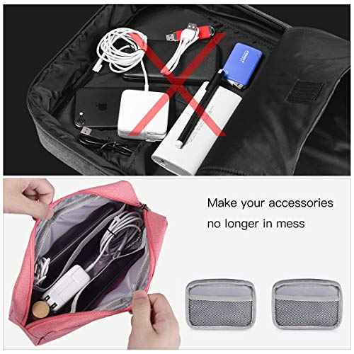 2 PACK Accessories Bag for Women Ladies Travel Organizer (2 Count)