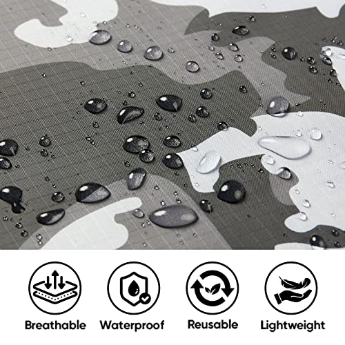 Hooded Rain Poncho for Adult with Pocket