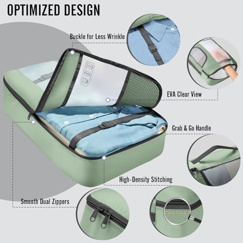 10 Set Packing Cubes for Travel Essentials (99 Count)