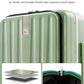 26 Inch Large checked Luggage PC Hard Shell luggage Top Opening Aluminum Frame Travel Luggage Suitcases with Wheels for Woman Men