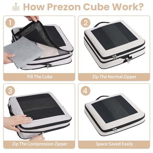 Compression Packing Cubes for Travel (8 Count)
