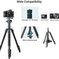 Camera Tripod, 68" / 174cm Lightweight Travel Monopod with 360°Ball Head Payload 15 lbs, Adjustable Height from 17" to 68" Professional Stand for DSLR Camera Shooting
