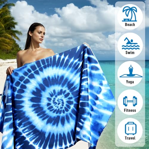 2 Pack Microfiber Beach Towel