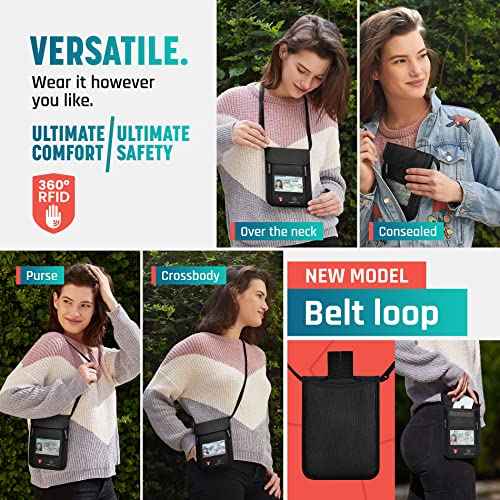 Neck Wallet Travel Pouch For Passport Holder And Documents
