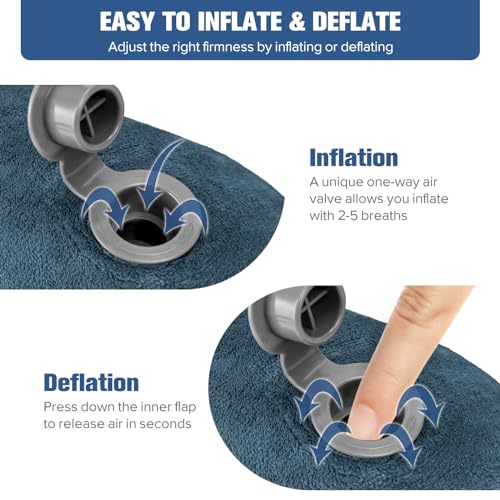Inflatable Travel Pillow for Sleeping Airplane