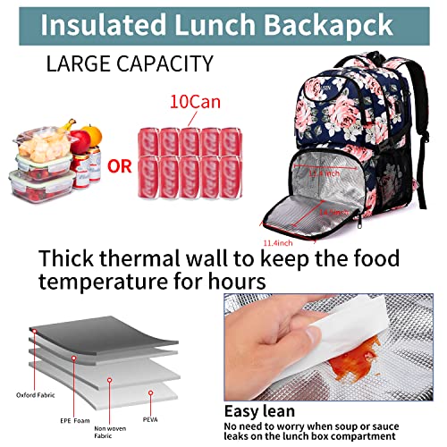 Lunch Cooler Backpack for Women