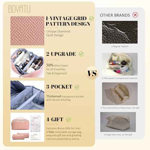 Travel Makeup Bags for Women (3 Count)