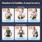 6-in-1 Baby Carrier with Hip Seat, Ergonomic Newborn to Toddler Carrier 7–50 lbs, Front Back Hip Carry, Lumbar Support, Sun Hood, Safety-Certified, Seaweed Green