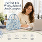 Lunch Bag for Women Cute Corduroy Lunch Tote Bags with Shoulder Strap Reusable Insulated Lunch Box Large Capacity Reusable Insulated Cooler for Work Picnic or Travel