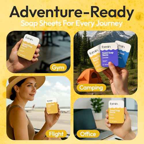 Paper Soap Sheets Tin for Traveling