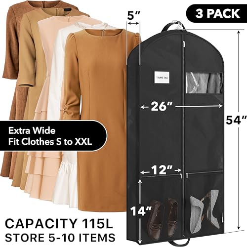 54" Travel Garment Bag with Pockets (3 Count)