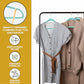 50 Pack New Premium Quality Velvet Hangers Ultra Thin Non Slip Adult Felt Space Saving Hangers for Closet Heavy Duty Coat Pants Dress Hangers 360° Swivel Hook Hold Upto 10 lbs Teal (50 Count)