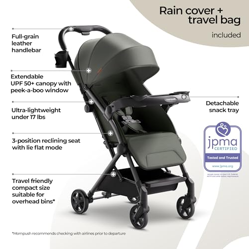 Lithe V2 Lightweight Travel Stroller with Organizer Included