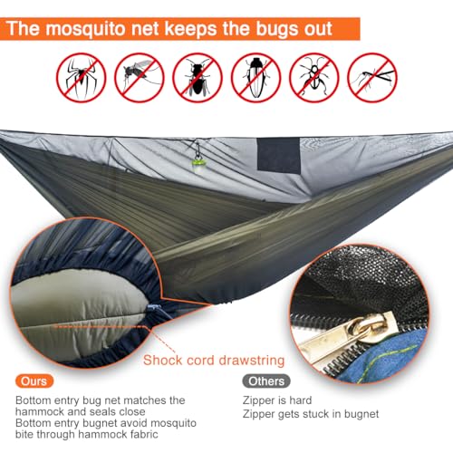 11ft Camping Double Hammock with Mosquito Net