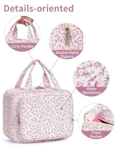 Hanging Toiletry Bag for Women Travel Makeup Bag Organizer Toiletries Bag for Travel Size Essentials Accessories Cosmetics