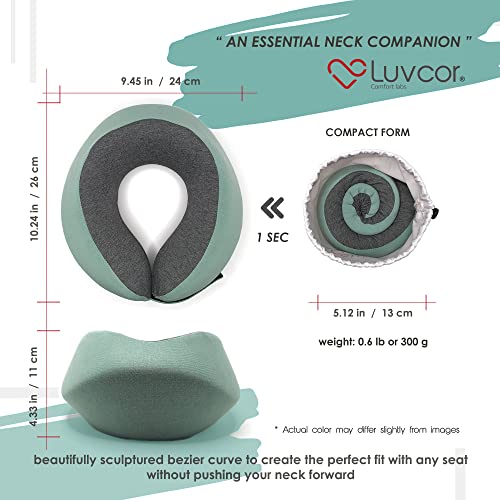 Premium Quality Memory Foam Travel Neck Pillow Bundle