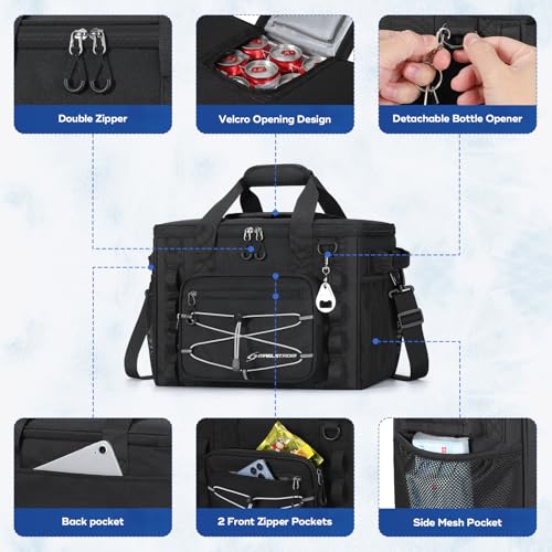 40 Can Leakproof Soft Cooler Bag with Quick Access Opening