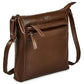 Leather Crossbody Bags for Women Small Genuine Nappa Purse Multi