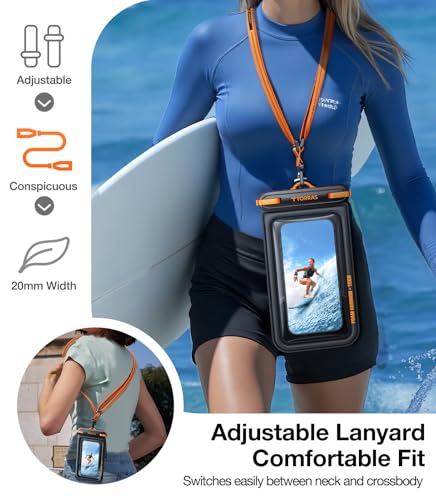 IP68 Waterproof Phone Pouch Floating with Double Space 7.0"