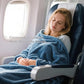 Large Soft Travel Blanket and Inflatable Pillow Set