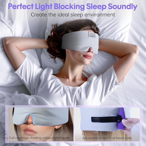 Ice Silk Sleep Headphones with Bluetooth Mask