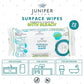 1 Pack Surface Wipes with Bleach (72 Count)