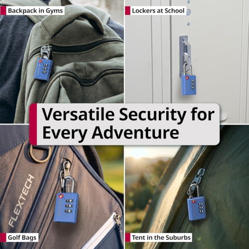 TSA Approved Locks for Luggage. Suitcase Locks with Open Alert Indicator (2 Count)