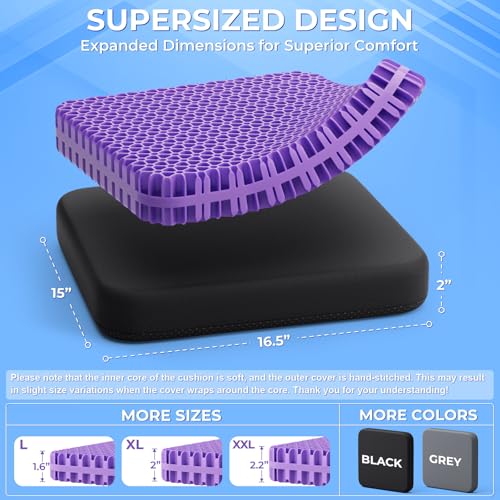 Gel Seat Cushion for Long Sitting