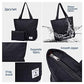 Large Capacity Foldable Tote Bag with Zipper