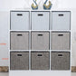 Storage Bins 11×11 Foldable Storage Cubes Boxes Container Closet Organizer Shelf Cabinet Bookcase (4 Count)