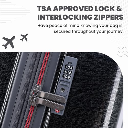 Traverse 20 Inch Carry On Expandable Hardside Upright Suitcase with 360° Spinner Wheels