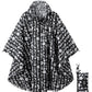 Rain Poncho Jacket Coat Hooded Zipper Style for Women