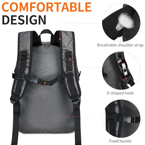Small Hiking Backpack Travel Lightweight Hiking Packable Daypack Water