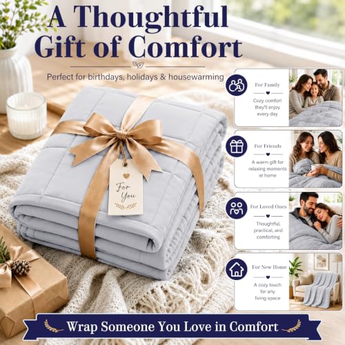 Weighted Blanket for Adults 15lbs