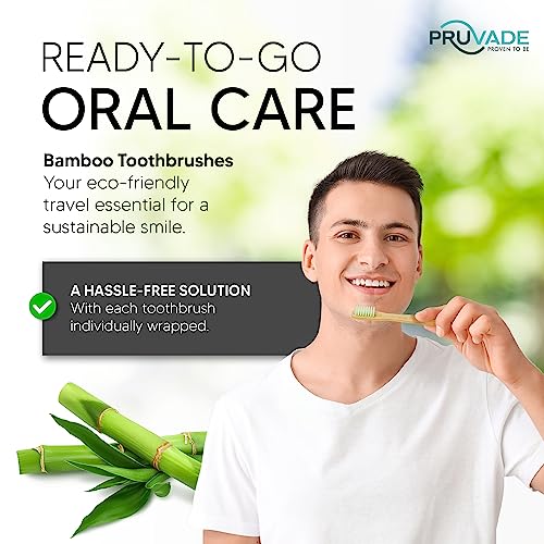 144 Pack Disposable Bamboo Toothbrushes with Toothpaste (144 Count)