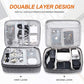 Electronic Bag Travel Cable Accessories Bag Waterproof Double Layer Electronics Organizer Portable Storage Case for Cable