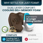 Extra Large Gel & Memory Foam Seat Cushion