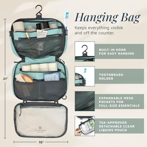 3 Piece Travel Toiletry Bag Set