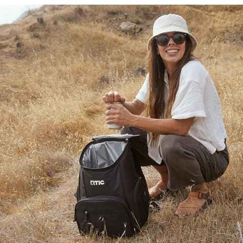 15 Can Lightweight Backpack Cooler Soft Insulated Portable Bag for Lunch