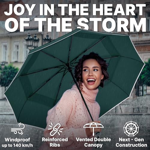 Compact Travel Umbrella for Rain